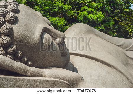 Sleeping Buddha At The Long Son Pagoda In Nha Trang