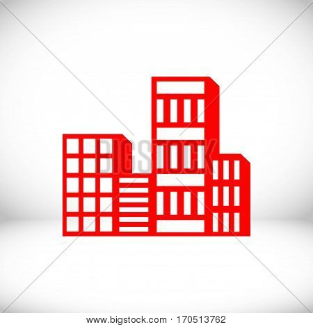 city icon stock vector illustration flat design