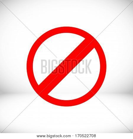 rescricted icon stock vector illustration flat design