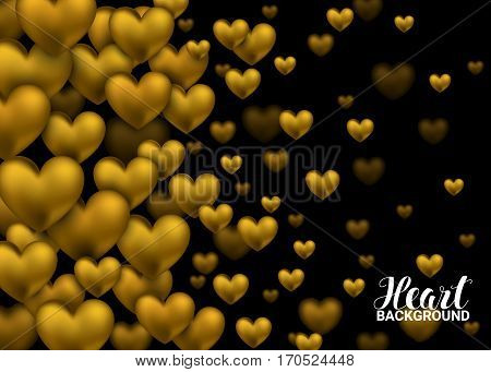 Gold Gem Heart On Vector Photo Free Trial Bigstock