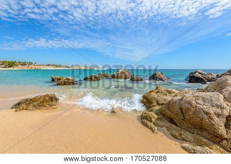 Playa El Chileno Beach, Cabo San Lucas, Mexico.
