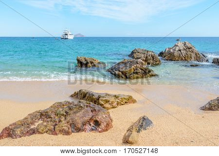 Playa El Chileno Beach, Cabo San Lucas, Mexico.