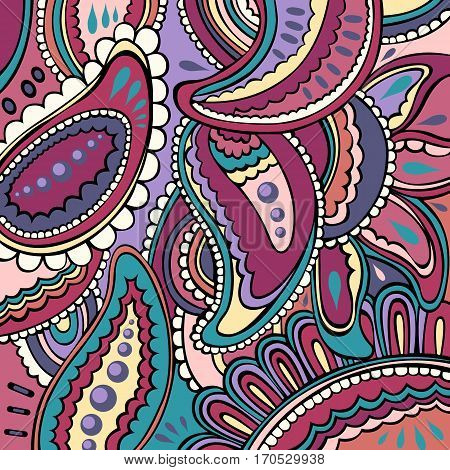 Decorative colorful background for design. Stylized abstract elements