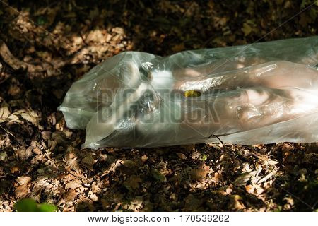 Legs Of A Dead Boys Body Wrapped In Plastic