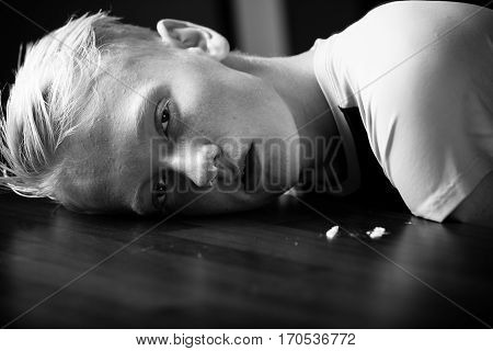 Young Teenage Boy High On Narcotic Drugs