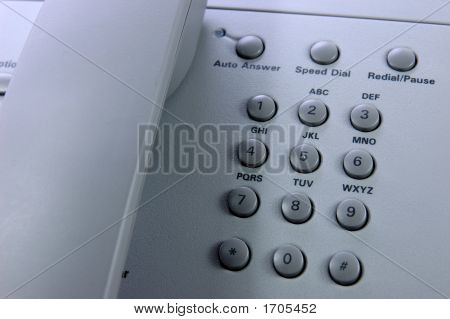 Telefon cső és a numerikus billentyűzeten