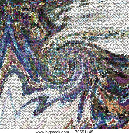 Abstract coloring background of the horizon gradient with visual wave,illusion,stained glass,twirl, poolar coordinates and lighting effects