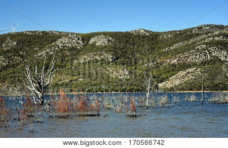 Lake Bellfield in the Grampians National Park Victoria Australia.