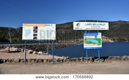 Halls Gap Australia - Jan 3 2017. Lake Bellfield in the Grampians National Park Victoria Australia.