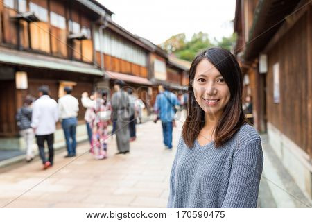 Woman visit kanazawa