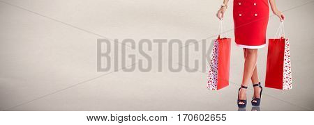 Woman with shopping bags