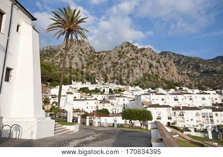 Views of Ubrique, Cadiz. This village is part of the pueblos blancos (white towns), in southern Spain, Andalusia region, and reminds the Arab past