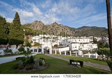Views of Ubrique, Cadiz. This village is part of the pueblos blancos (white towns), in southern Spain, Andalusia region, and reminds the Arab past