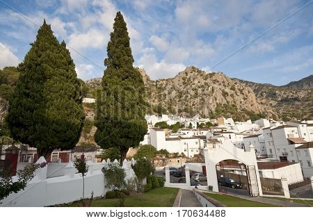 Views of Ubrique, Cadiz. This village is part of the pueblos blancos (white towns) in southern Spain, Andalusia region, and reminds the Arab past