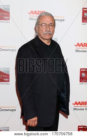 LOS ANGELES - FEB 6:  Edward James Olmos at the AARP Movies for Grownups Awards at Beverly Wilshire Hotel on February 6, 2017 in Beverly Hills, CA