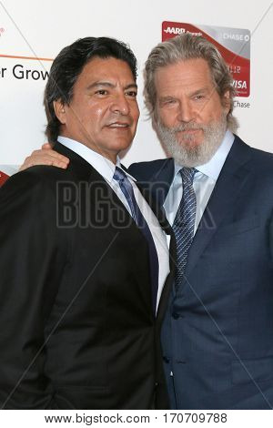 LOS ANGELES - FEB 6:  Gil Birmingham, Jeff Bridges at the AARP Movies for Grownups Awards at Beverly Wilshire Hotel on February 6, 2017 in Beverly Hills, CA