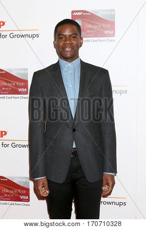LOS ANGELES - FEB 6:  Jovan Adepo at the AARP Movies for Grownups Awards at Beverly Wilshire Hotel on February 6, 2017 in Beverly Hills, CA
