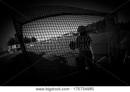 VALENCIA, SPAIN - FEBRUARY 5: Spanish Goalkeeper during Hockey World League Round 2 match between Spain and Czech Republic at Betero Stadium on February 5, 2017 in Valencia, Spain