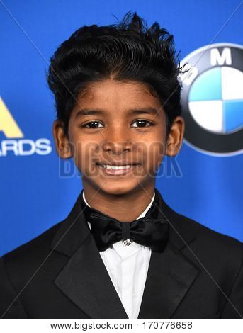 LOS ANGELES - FEB 04:  Sunny Pawar arrives for the 69th Annual DGA Awards on February 4, 2017 in Beverly Hills, CA                