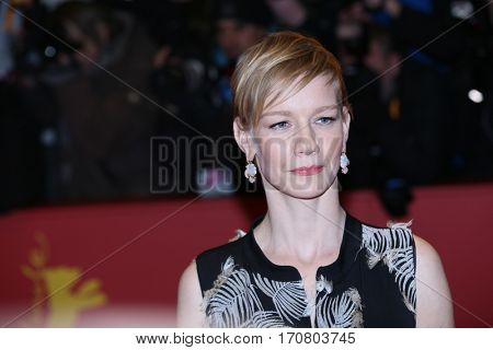  Sandra Huller ( Sandra HÃ¼ller, Sandra Hueller ) poses on the red carpet during opening ceremony of the 67th Berlinale  Film Festival at Grand Hyatt Hotel in Berlin, Germany on February 9, 2017.