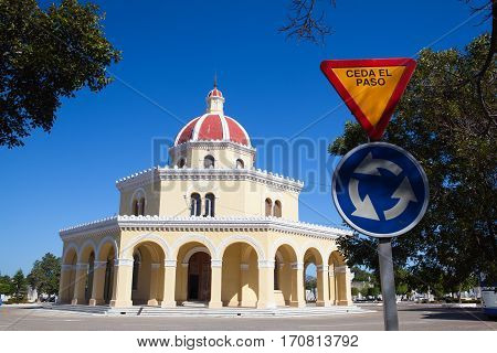Havana Cuba - January 212017: Necropolis Cristobal Colon.The main cemetery of Havana. The Colon Cemetery was founded in 1876 in the Vedado neighbourhood of Havana