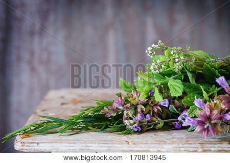 Assortment Of Fresh Herbs