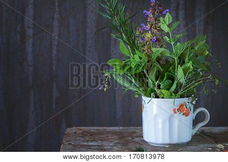 Assortment Of Fresh Herbs