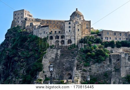 Italy, Ischia, Ischia Ponte, the Aragonese Castle