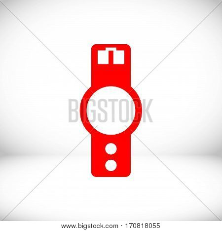 wristwatch icon  stock vector illustration flat design