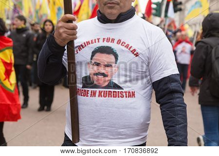 Kurdish Demonstrators Protesting In Milan, Italy