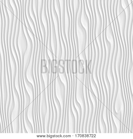 Shiny bright soft abstract white background with smooth folds lines for various design artworks business cards banners and graphic 3d illustration