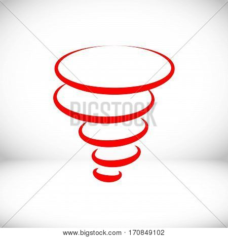 tornado icon stock vector illustration flat design