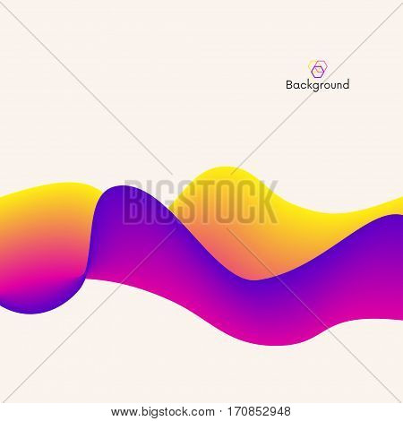 color gradient wave moderndesign vector background illustration