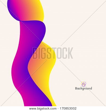 color gradient wave moderndesign vector background illustration