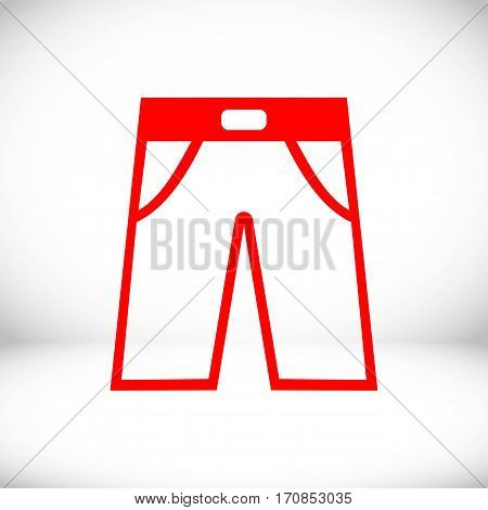 pants icon stock vector illustration flat design
