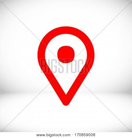 map pointer icon stock vector illustration flat design