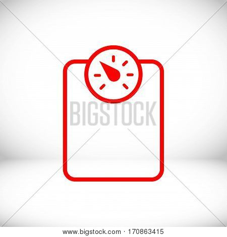 measure the weight icon stock vector illustration flat design