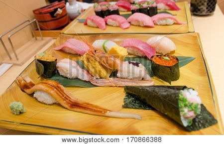Very Delicious Japanese Sushi Set