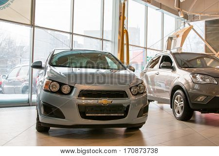 Showroom Of Dealership Chevrolet And Car In It In Kirov City In 2016