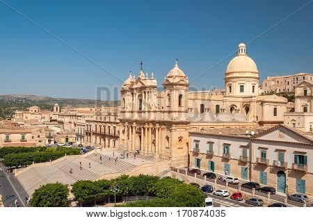 Noto Cathedral Is A Roman Catholic Cathedral In Noto In Sicily