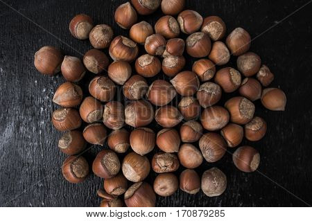 Heap Of Hazelnuts