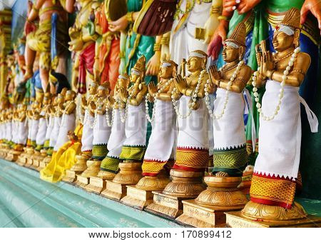 KUALA LUMPUR, JANUARY 10, 2017 - Sri Mahamariamman Indian Temple in Kuala Lumpur, Malaysia, Asia 