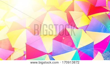Close up of  abstract of umbrella background