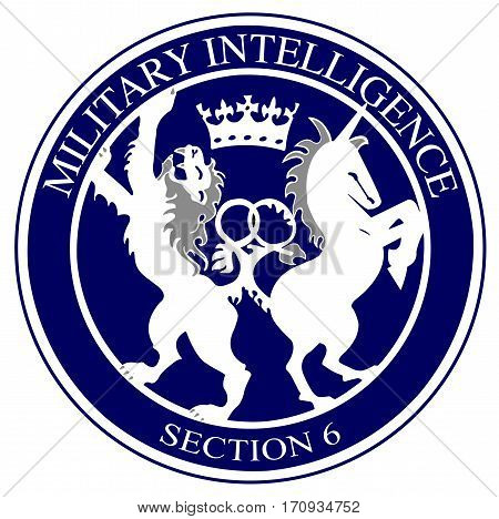 The logo of the British Military Intelligence division 6
