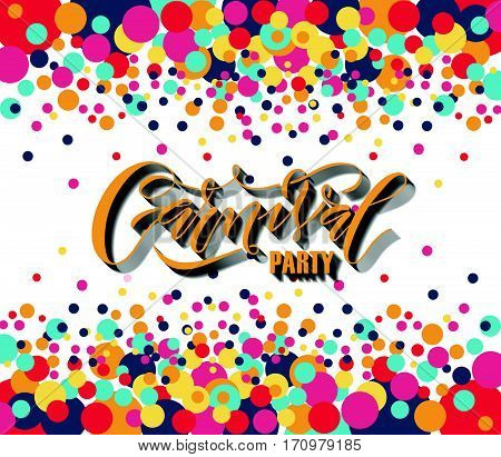 Hand Drawn 'carnival' As Carnival Fair Logotype, Badge/icon