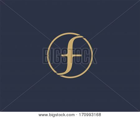 Letter F logo icon design template elements. Abstract design for fashion Business.