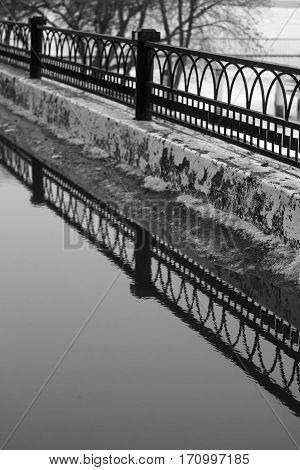 Embankment In Early Spring