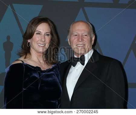 LOS ANGELES - NOV 18:  Kathleen Kennedy, Frank Marshall at the 10th Annual Governors Awards at the Ray Dolby Ballroom on November 18, 2018 in Los Angeles, CA