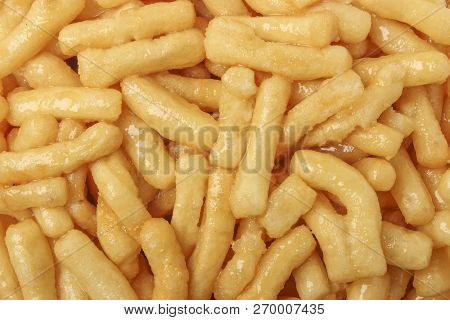 Chak Chak, Traditional Tatar Food Close-up As Background