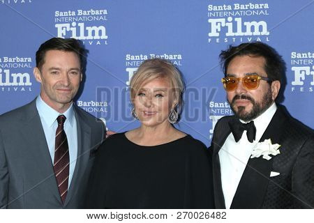 LOS ANGELES - NOV 19:  Hugh Jackman, Deborra-lee Furness, Roger Durling at the SBIFF Kirk Douglas Award Honoring Hugh Jackman at the RItz Carlton Bacara on November 19, 2018 in Santa Barbara, CA
